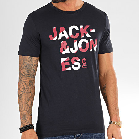 Jack And Jones - Tee Shirt Dada Bleu Marine