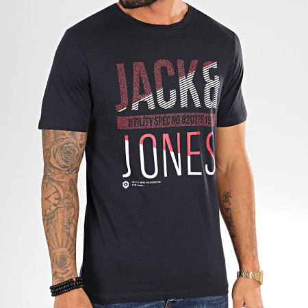 Jack And Jones - Tee Shirt Booth Bleu Marine