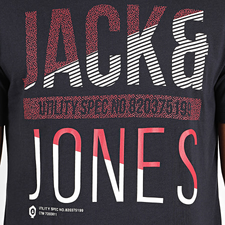 Jack And Jones - Tee Shirt Booth Bleu Marine