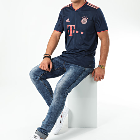 Adidas Sportswear - Maillot De Foot A Bandes FC Bayern 3 DW7411 Bleu Marine