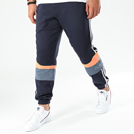 Adidas Originals - Pantalon Jogging A Bandes Trefoil ED7176 Bleu Marine