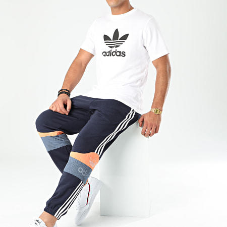 Adidas Originals - Pantalon Jogging A Bandes Trefoil ED7176 Bleu Marine