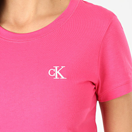 Calvin Klein - Tee Shirt Femme CK Embroidery 2883 Rose