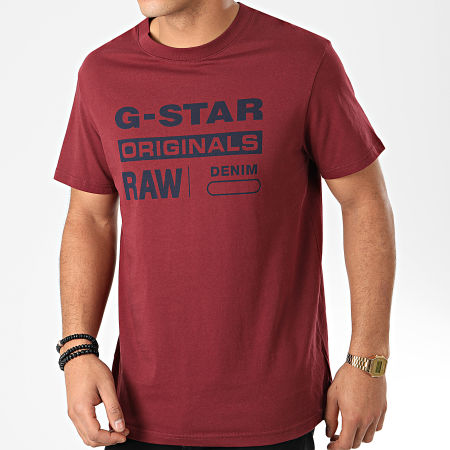 G-Star - Tee Shirt Graphic 8 D14143-336 Bordeaux