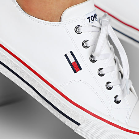Tommy Jeans - Baskets Leather City Sneakers 0394 White
