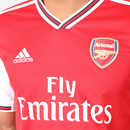 Adidas Performance - Maillot De Foot A Bandes Arsenal FC EH5637 Rouge Blanc