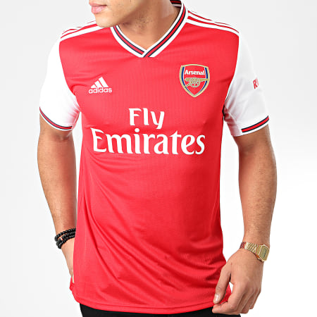 Adidas Sportswear - Maillot De Foot A Bandes Arsenal FC EH5637 Rouge Blanc