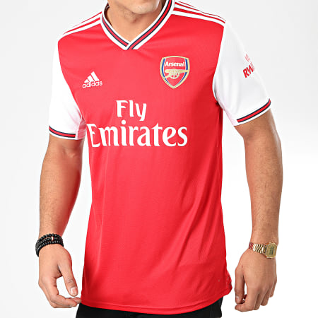 Adidas Performance - Maillot De Foot A Bandes Arsenal FC EH5637 Rouge Blanc