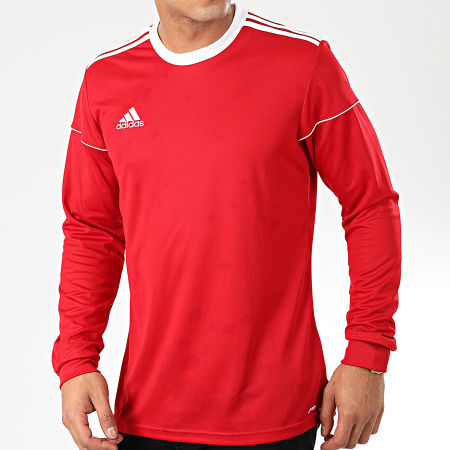 Adidas Sportswear - Tee Shirt Manches Longues A Bandes Squad 17 BJ9186 Rouge