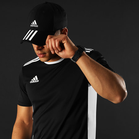 Adidas Sportswear - Tee Shirt A Bandes Entrada 18 CF1035 Noir