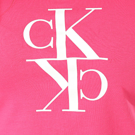 Calvin Klein - Tee Shirt Femme Mirrored Monogram Baby 2931 Rose
