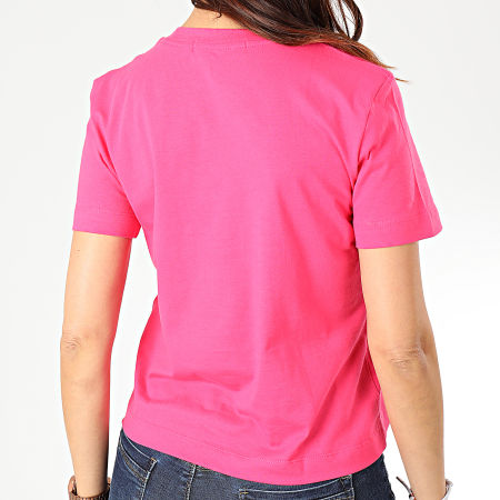 Calvin Klein - Tee Shirt Poche Femme Mirrored Monogram 2935 Rose