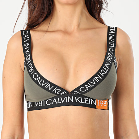 Calvin Klein - Brassière Femme Unlined 5447E Vert Kaki
