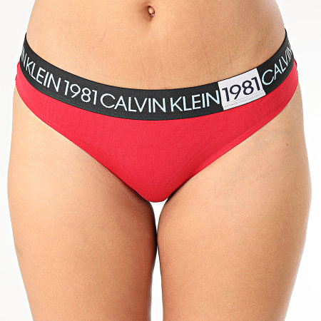 Calvin Klein - String Femme Thong 5448E Rouge