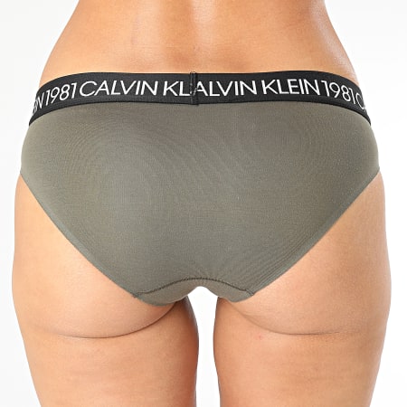 Calvin Klein - Culotte Femme Bikini 5449E Vert Kaki