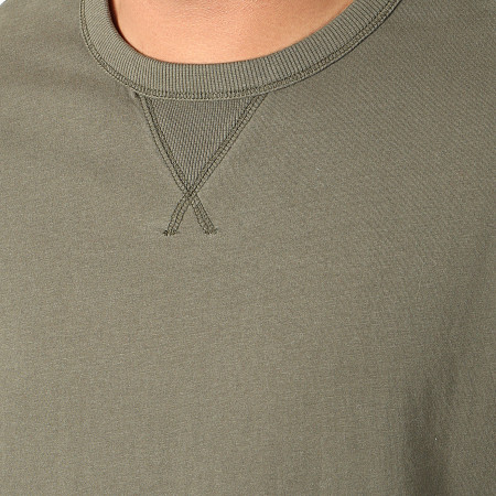 Calvin Klein - Tee Shirt Monogram Sleeve Badge 4051 Vert Kaki
