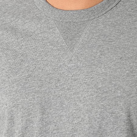 Calvin Klein - Tee Shirt Monogram Sleeve Badge 4051 Gris Chiné
