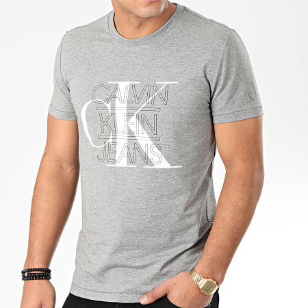 Calvin Klein - Tee Shirt CK Graphic Slim 4229 Grs Chiné