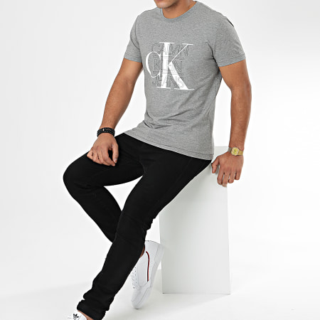 Calvin Klein - Tee Shirt CK Graphic Slim 4229 Grs Chiné