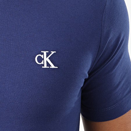 Calvin Klein - Tee Shirt CK Essential Slim 4544 Bleu Marine