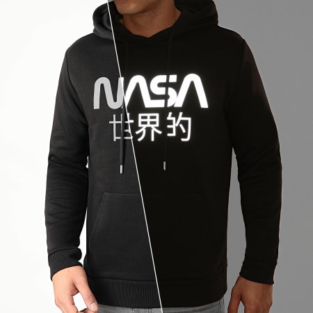 NASA - Sweat Capuche Japan Reflective Noir