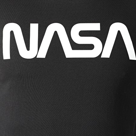 NASA - Tee Shirt Manches Longues Worm Logo Noir