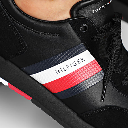 Tommy Hilfiger - Baskets Corporate Leather Flag Runner 2602 Black
