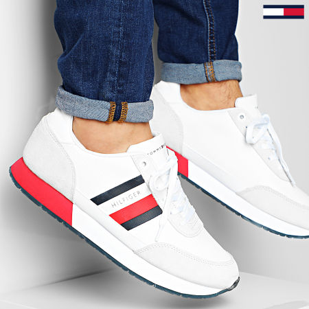 Tommy Hilfiger - Baskets Corporate Mix Flag Runner 2601 White