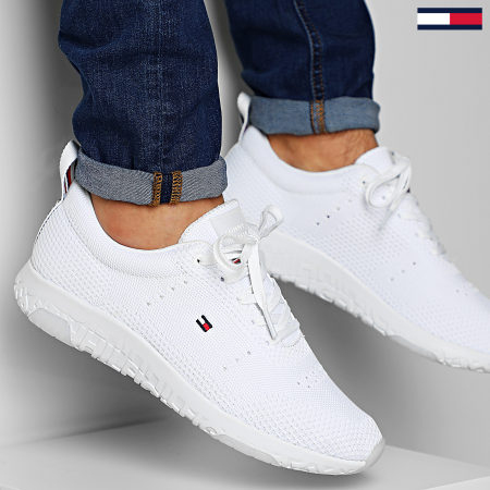 Tommy Hilfiger - Baskets Corporate Knit Modern Sneaker 2600 White