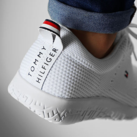 Tommy Hilfiger - Baskets Corporate Knit Modern Sneaker 2600 White