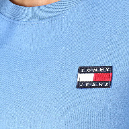 Tommy Jeans - Tee Shirt Femme Tommy Badge 6813 Bleu Clair