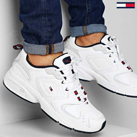 Tommy Jeans - Baskets Heritage Sneaker 0373 White