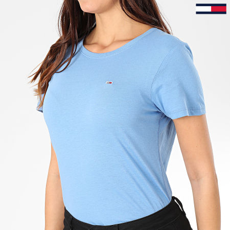 Tommy Jeans - Tee Shirt Femme Soft Jersey 6901 Bleu Clair