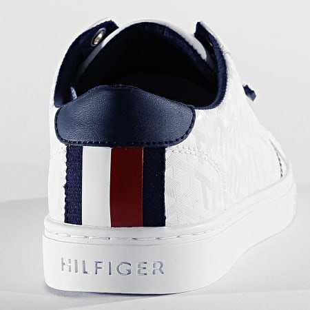 Tommy Hilfiger - Baskets Femme Tommy Jacquard Leather Sneaker 4602 White