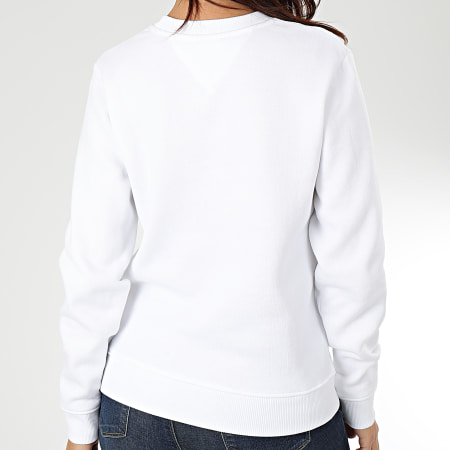 Tommy Jeans - Sweat Crewneck Femme Essential Logo 7543 Blanc