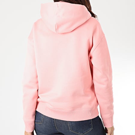 Tommy Jeans - Sweat Capuche Femme Tommy Badge 7787 Rose Pastel