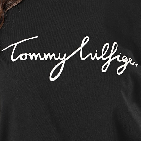 Tommy Hilfiger - Tee Shirt Femme Heritage 4967 Noir