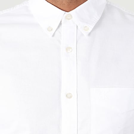 Calvin Klein - Chemise Manches Longues Oxford Solid 4224 Blanc