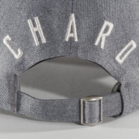 Charo - Casquette Fleece Logo Gris Chiné