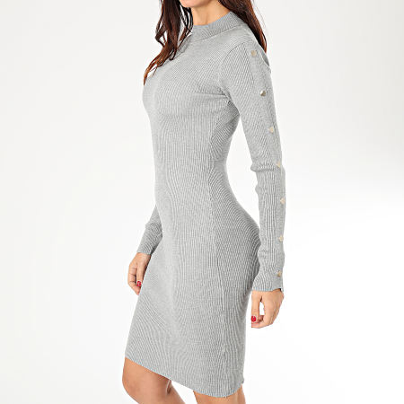 Girls Outfit - Robe Pull Femme D934 Gris Chiné
