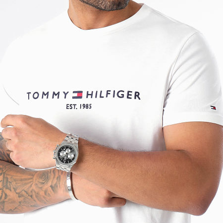 Tommy Hilfiger - Core Tommy Logo Camiseta 1465 Blanco