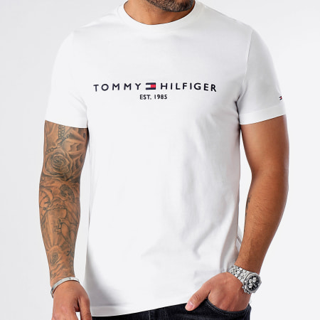 Tommy Hilfiger - Maglietta Core Tommy Logo 1465 Bianco