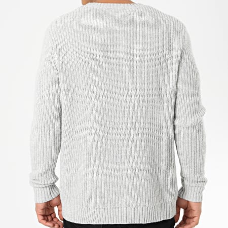 Tommy Jeans - Pull Tommy Badge 7418 Gris Chiné
