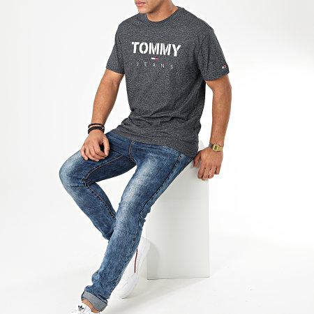 Tommy Jeans - Tee Shirt Tommy Textured 7438 Noir Chiné