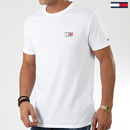 Tommy Jeans - Tee Shirt Chest Logo 7472 Blanc