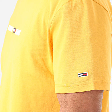 Tommy Jeans - Tee Shirt Straight Small Logo 7621 Jaune
