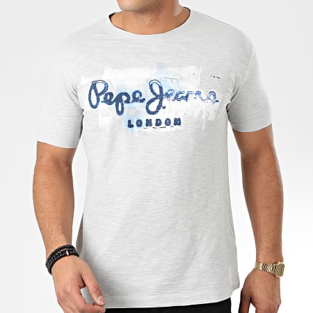Pepe Jeans - Tee Shirt Golders 503213 Gris Chiné