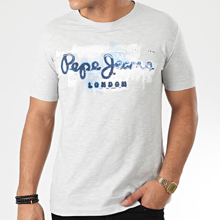 Pepe Jeans - Tee Shirt Golders 503213 Gris Chiné