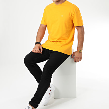 Tommy Jeans - Tee Shirt Tommy Classics 6061 Jaune Moutarde