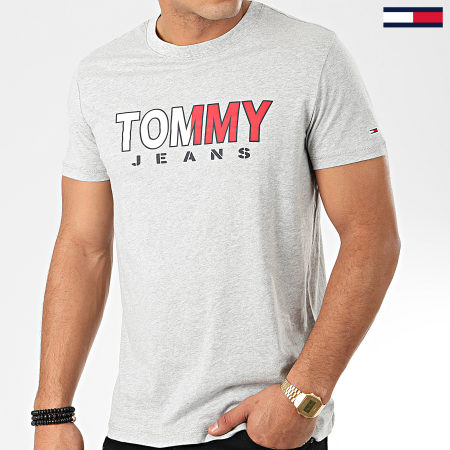 Tommy Jeans - Tee Shirt Tommy Colored 7440 Gris Chiné